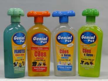 Shampoo genial - anti-pulgas, clareador, filhote,