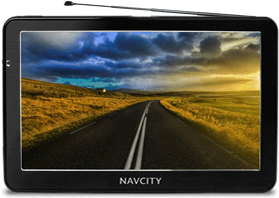 Gps navcity nc 750 com tela de 7, touchscreen, tv