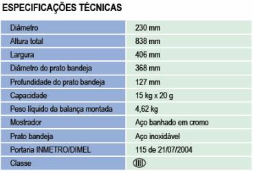 Balancas balanca estimadora de peso 2114