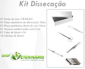 Kit de dissecacao veterinária