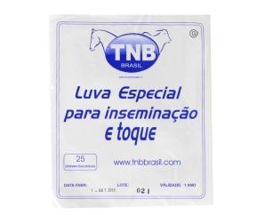 Luvas especiais para palpacao retal e inseminacao