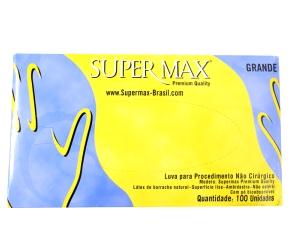 Luvas de latex supermax para procedimento tamanho