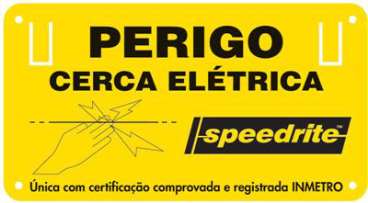 Placa de aviso speedrite