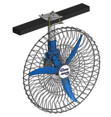 Ventilador giratório modelo a - 03 roster