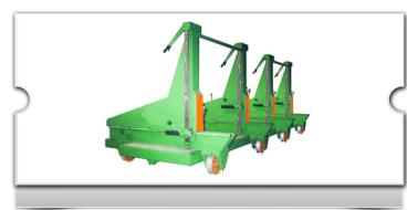 Carro transportador mecanico turbina
