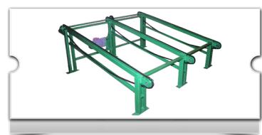 Transportador múltiplo de pranchas turbina