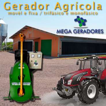 Gerador agricola de energia tratorizado de 50 kva