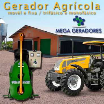 Gerador agricola de energia tratorizado de 60 kva