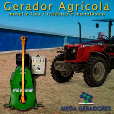 Gerador agricola de energia tratorizado de 40 kva