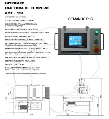 Injetora de tempero amf 750