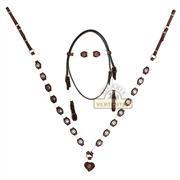 Conjunto peitoral e cabecada cavalinho sv5544