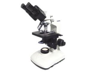 Microscópio biológico trinocular, objetiva planacr