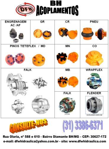 Acoplamentos válvulas bombas filtros