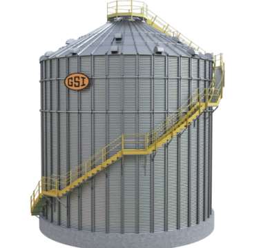 Silo fundo plano