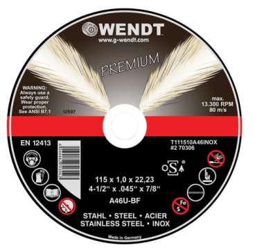 Disco de corte premium wendt