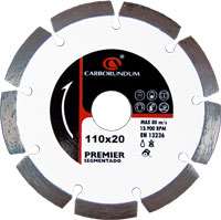 Disco segmentado carborundum