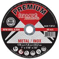 Discos de cortes finos metal / inox itambe