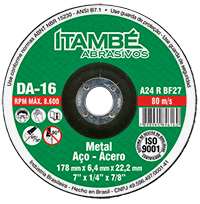 Discos de desbaste aco carbono itambe