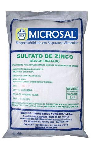 Sulfato de zinco monohidratado 35%