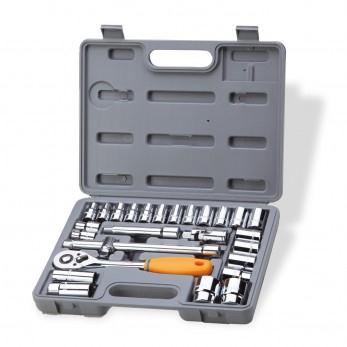 Jogo de soquetes 1/2 sextavados 27 pcs