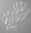 Luva de polietileno transparente