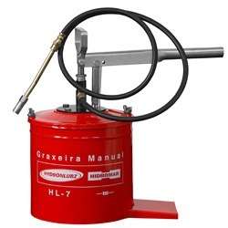 Graxeira manual balde 7 kilos hidromar