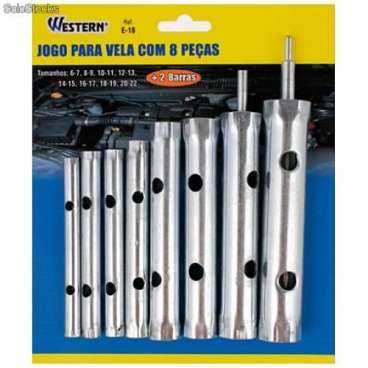 Jogo para vela com 8 pecas western