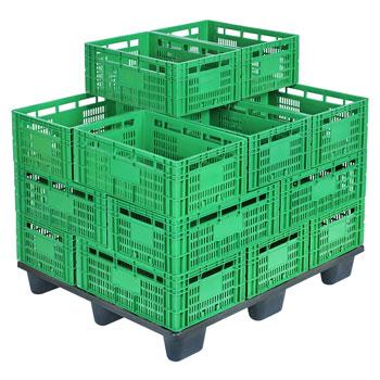 Caixas plásticas paletizáveis 23/46