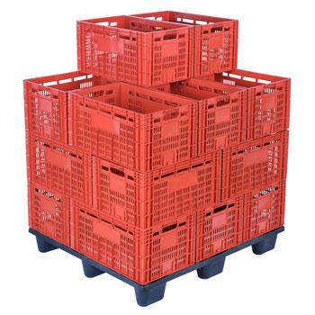 Caixas plásticas paletizáveis 37