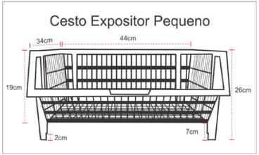 Cesto expositor pequeno