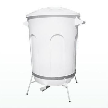 Balde 60 litros + suporte metálico
