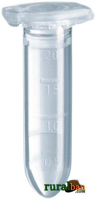 Tubo eppendorf 2,0 ml - embalagem c/ 1.000