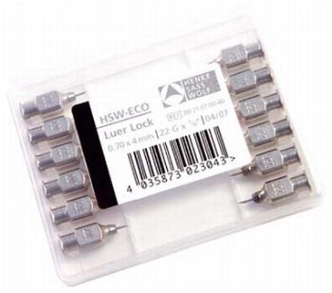 Agulha para tuberculina, 0,7 x 4,0, luer lock, hen