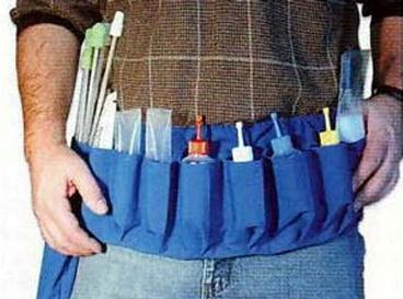 Cinto de trabalho para inseminador de suínos