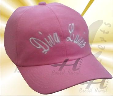 Boné personalizado rosa