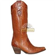Bota texas amassada cano laranja sv8958