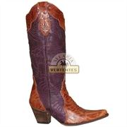 Bota texas amassada pipoca roxa sv8968