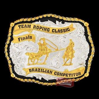 Fivela team roping classic finals brazilian compet