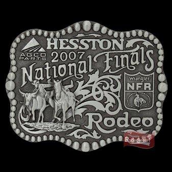 Fivela montana silversmis buldogging nfr 2007