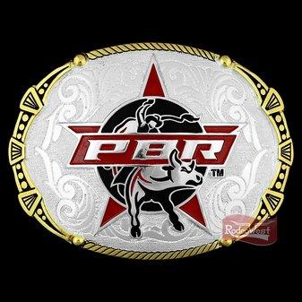 Fivela pbr c/ banho dourado e prata