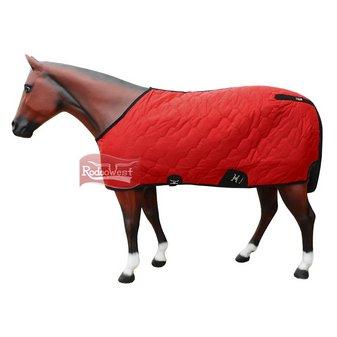 Capa p/ cavalo vermelha c/ forro de manta acrílica