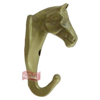 Cabide dourado cabeca de cavalo - rodeo west