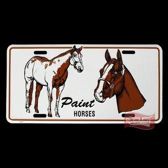 Placa decorativa de alumínio paint horse - rodeo w