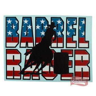 Adesivo importado barrel racer - western graphics