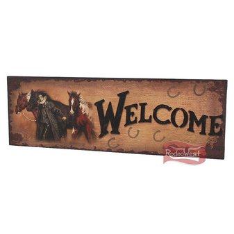 Placa decorativa importada welcome - gift corral