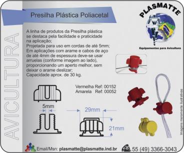 Presilha plástica poliacetal