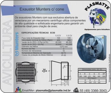 Exaustor munters c/ cone