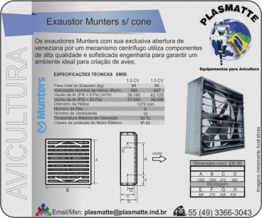 Exaustor munters s/ cone