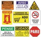 Placas de sinalizacao