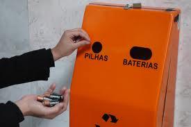 Coletor de pilhas e baterias